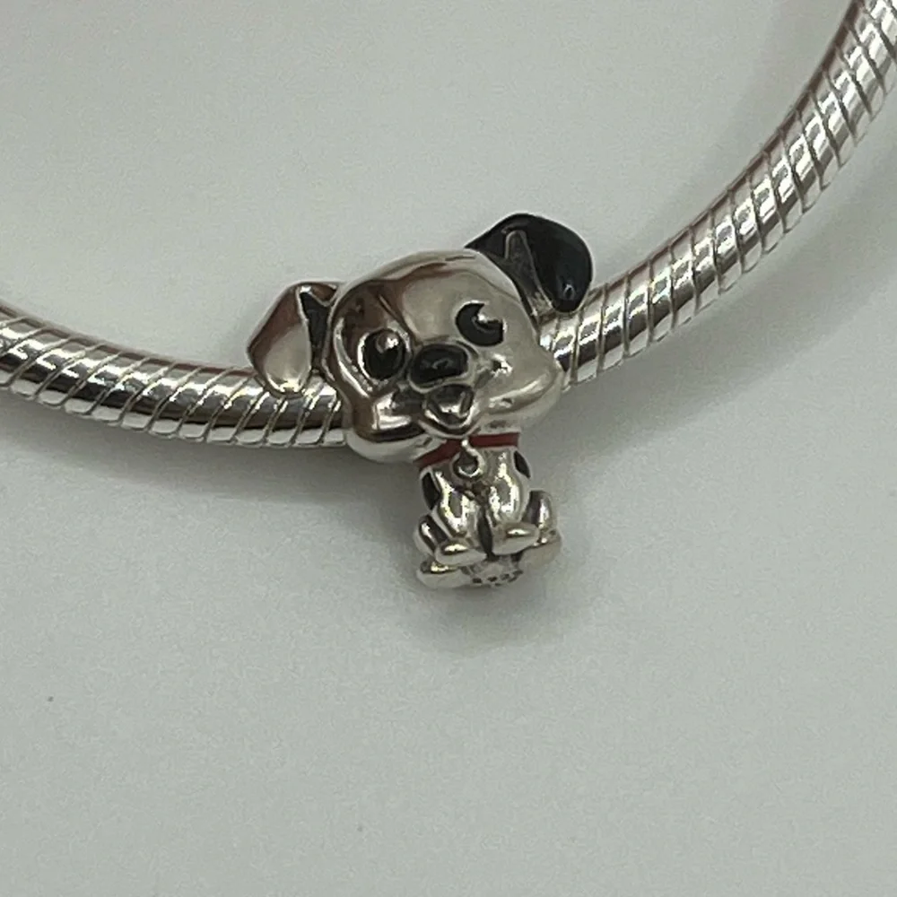Pandora Disney 101 Dalmatians Patch Charm, Sterling Silver 925